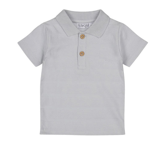 Polo Neonato Dirkje Azzurra con Bottoncini in Legno