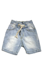 REBEL BERMUDA JEANS SFUMATO CON ELASTICO IN VITA NEONATO