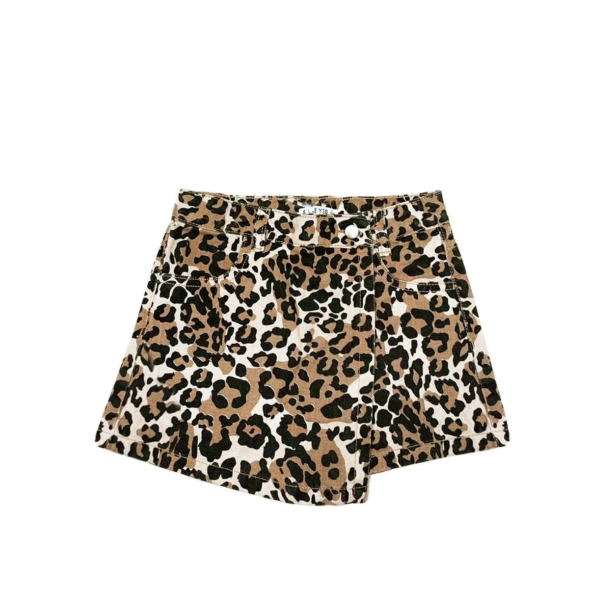 Shorts a gonna leopardato Bambina