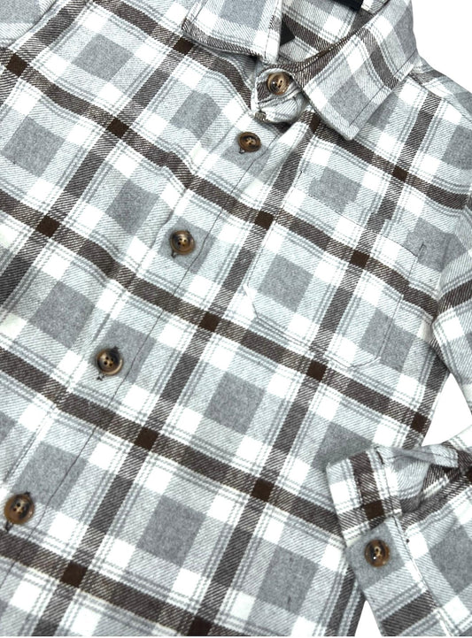 Camicia Quadri Flanella Da Bambino