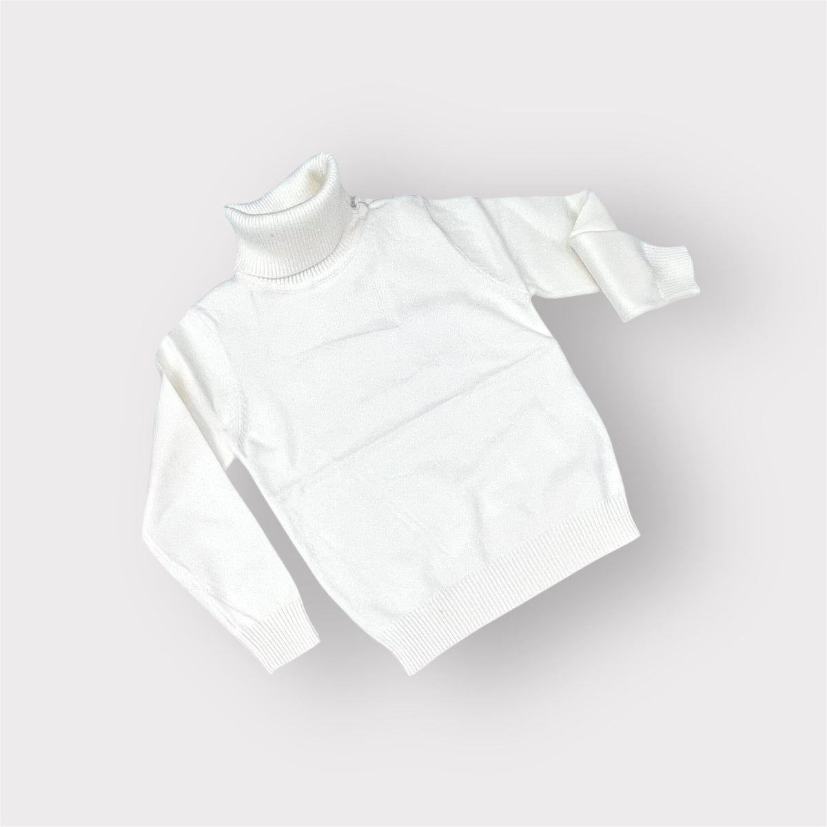 Pullover m. Lana Rasata Collo Alto Da Neonati