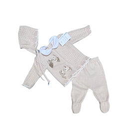 Fruit Completo Tre pezzi Nascita m.Lana da Neonata