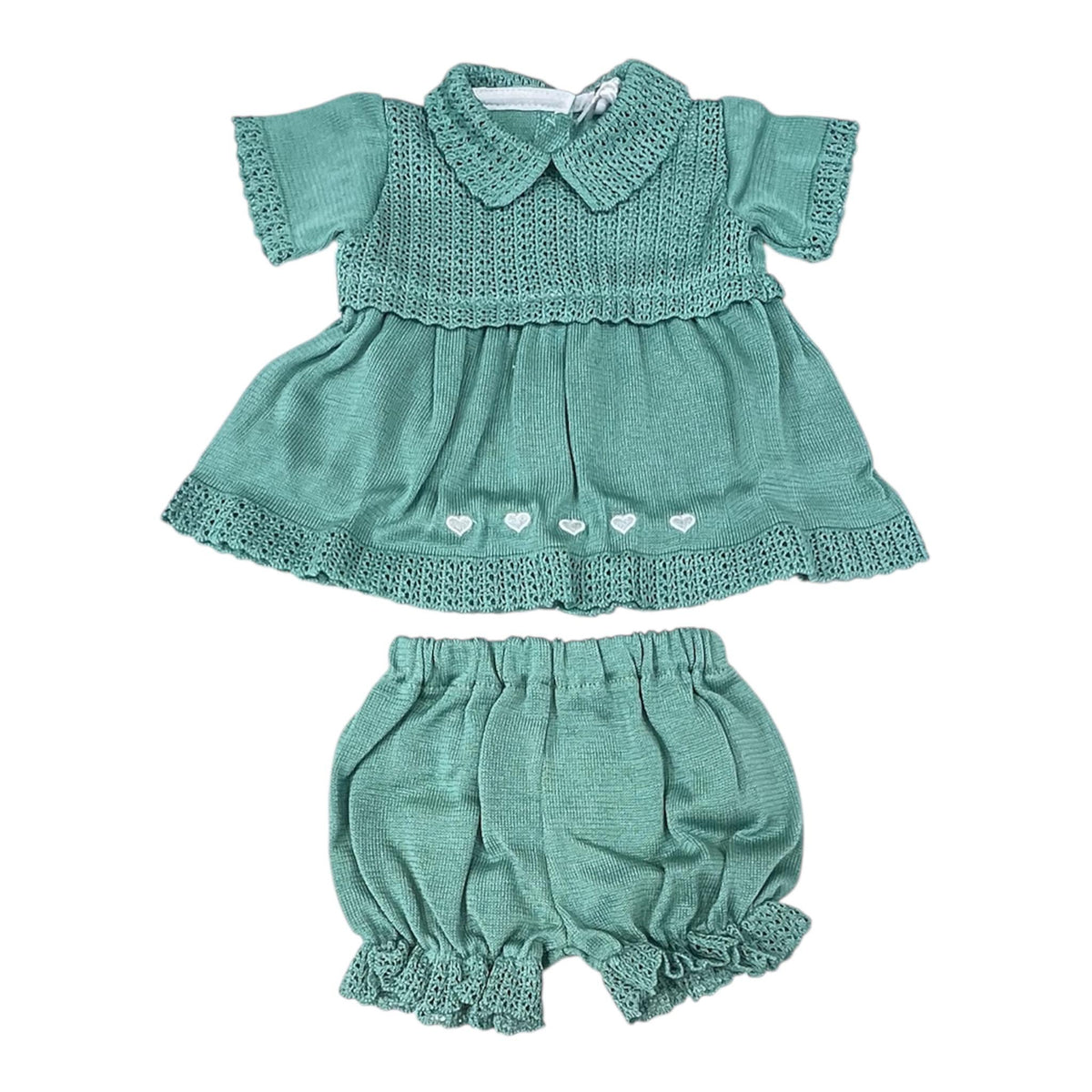 Klaiadì Completo in Filo Due Pezzi Nascita Da Neonata