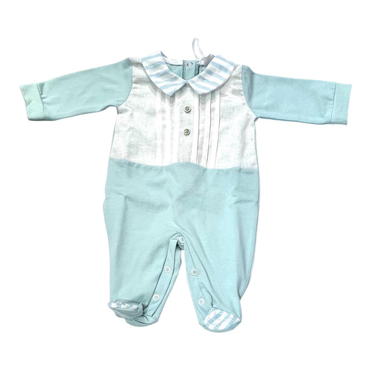 Klaiadì Tutina in Jersey Cotone e Lino Da Neonato