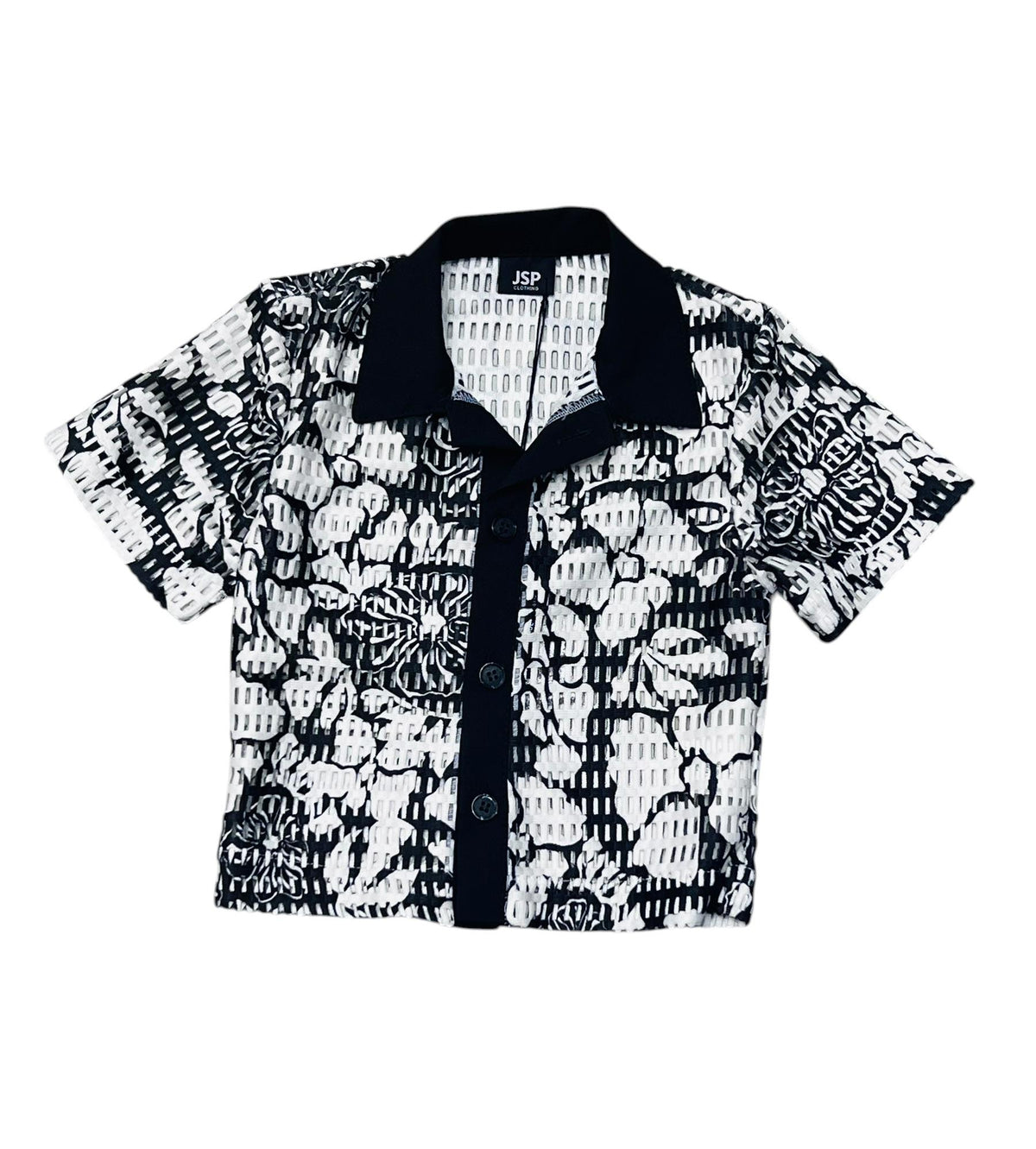 Jasper Camicia Rete Floreale Da Neonato