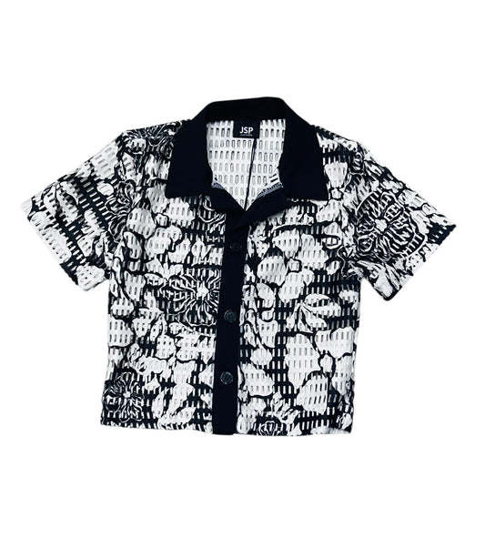 Jasper Camicia Rete Floreale Da Neonato
