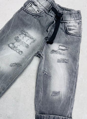 Rebel Jeans Sfumato Fondo Ampio con Elastico in Vita Da Neonato