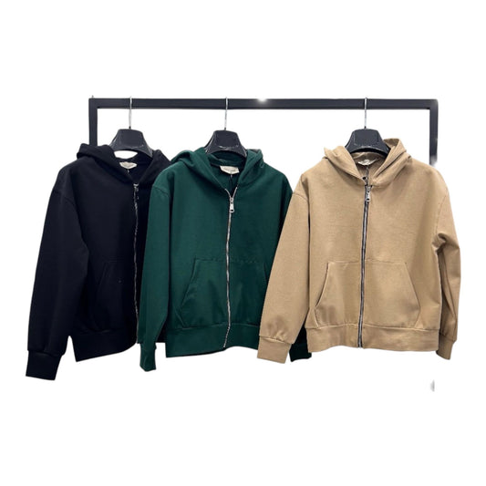 The Brothers Felpa Cotone Zip Oversize Bambino