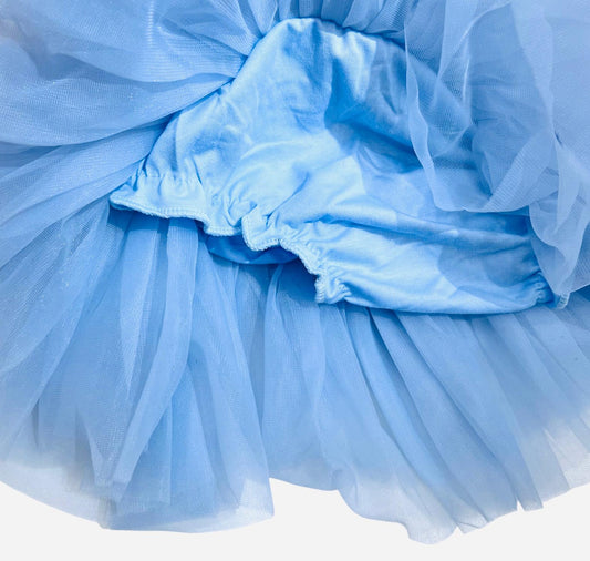 Gonna in Tulle Balze Con Coulotte Da Neonata