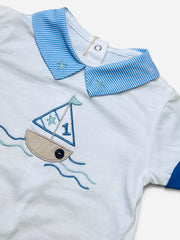 Les Jolies Pagliaccetto Ricamo Vela 100% Cotone
