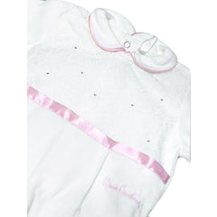 Pierre Cardin Limited Edition Tutina in Ciniglia e in Pizzo Da Neonata