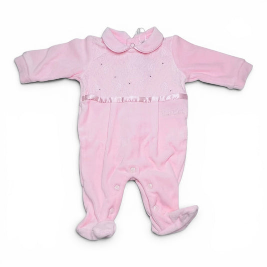 Pierre Cardin Limited Edition Tutina in Ciniglia e in Pizzo Da Neonata