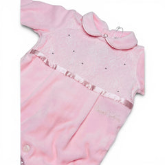 Pierre Cardin Limited Edition Tutina in Ciniglia e in Pizzo Da Neonata