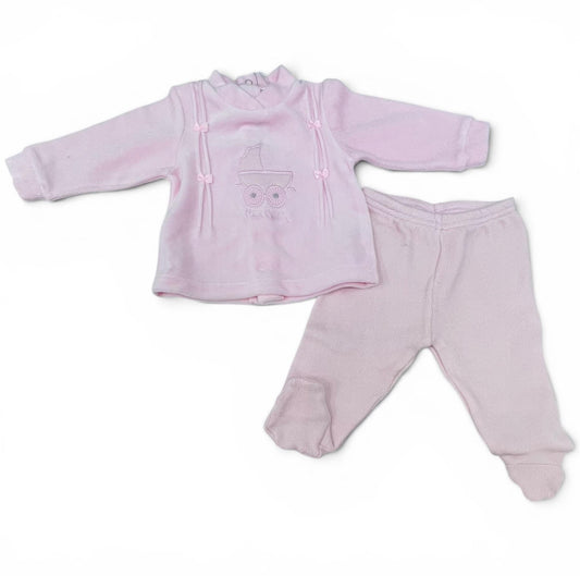 Pierre Cardin Limited Edition Tutina Due Pezzi in Ciniglia Da Neonata