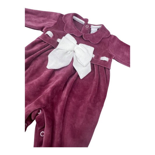 Klaiadì Tutina Ciniglia Con Fiocco Da Neonata