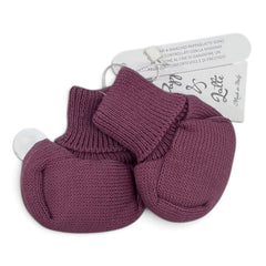 Pappa e Latte Scarpine in Lana Da Neonati