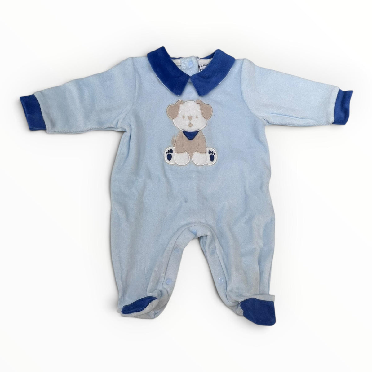 Batuffolini Tutina Ciniglia Ricamata da Neonato