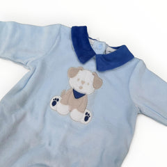 Batuffolini Tutina Ciniglia Ricamata da Neonato