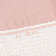 Klaiadì Coperta in Ciniglia Con Nido D'Ape in Lana Da Neonata