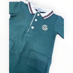 G. Gucci Tutina in Felpa colletto a polo Da Neonato