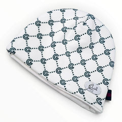G. Gucci Set Tutina e Cappellino in Felpa Logata con Fascia Web sulle Braccia Da Neonati