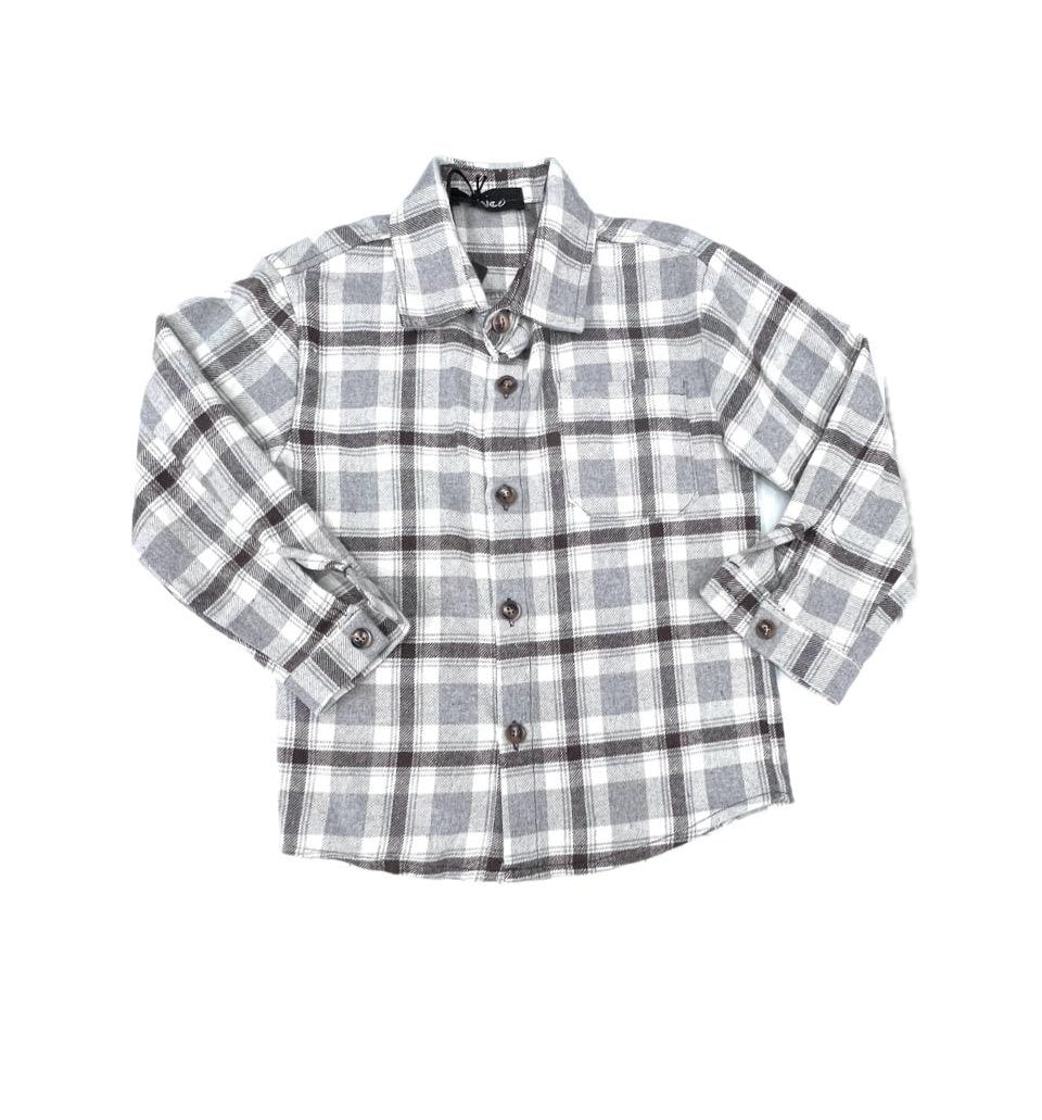 Camicia Quadri Flanella Da Bambino
