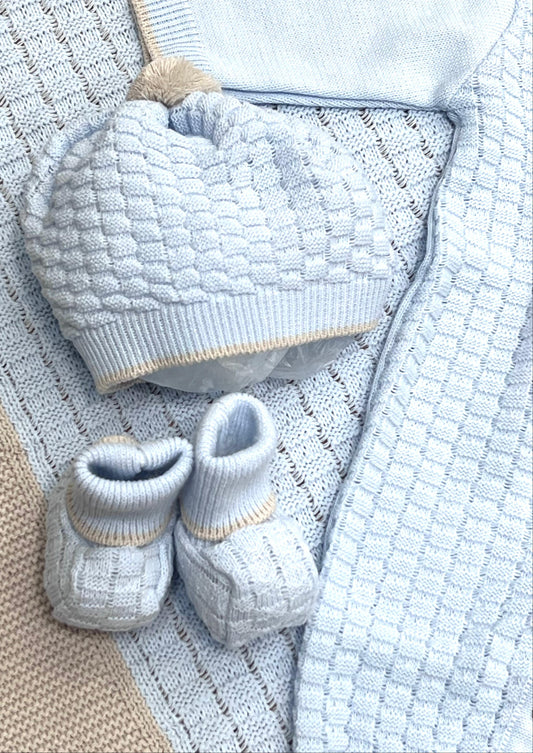 Prime Emozioni Cappellino e Scarpine m. Lana Da Corredino