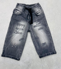 Rebel Jeans Sfumato Fondo Ampio con Elastico in Vita Da Neonato