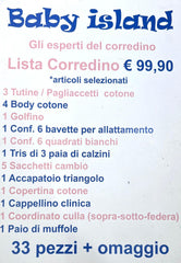 Box Da Corredino Nascita Da Maschietto 33 Pezzi Più Omaggio
