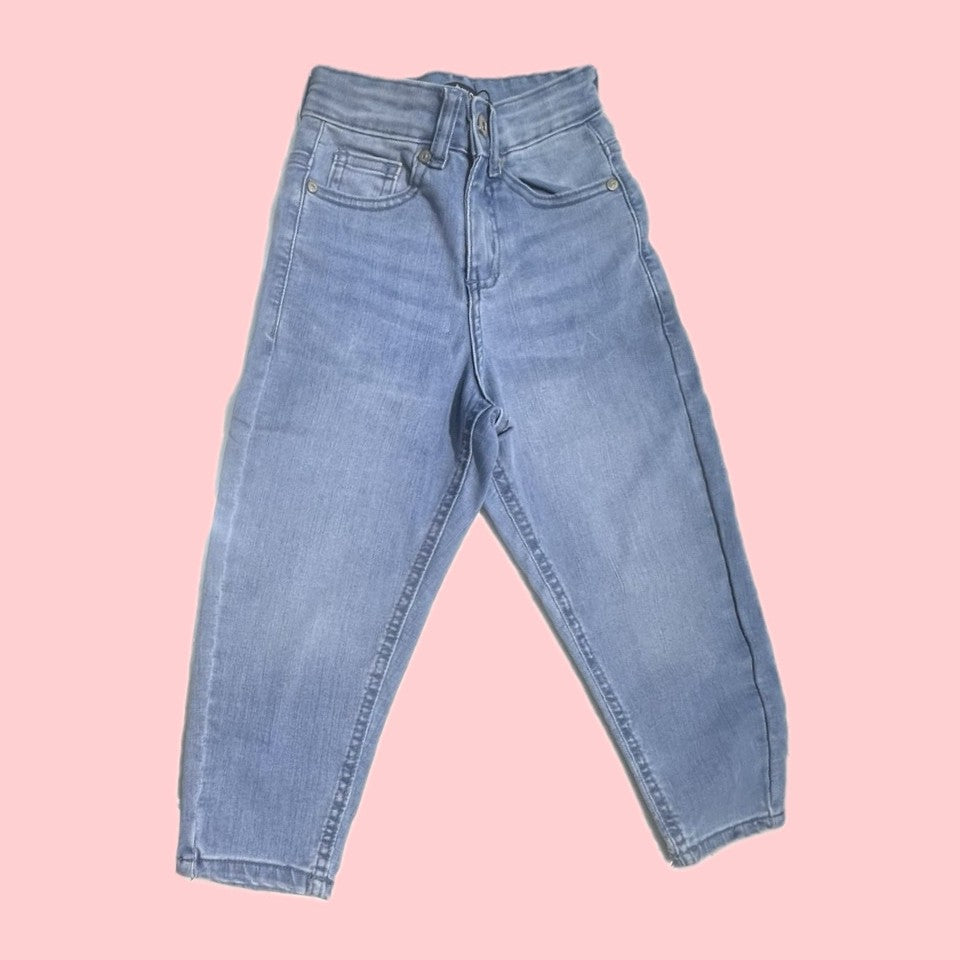 Jeans Ativo Mom Fit Bambina Elasticizzato