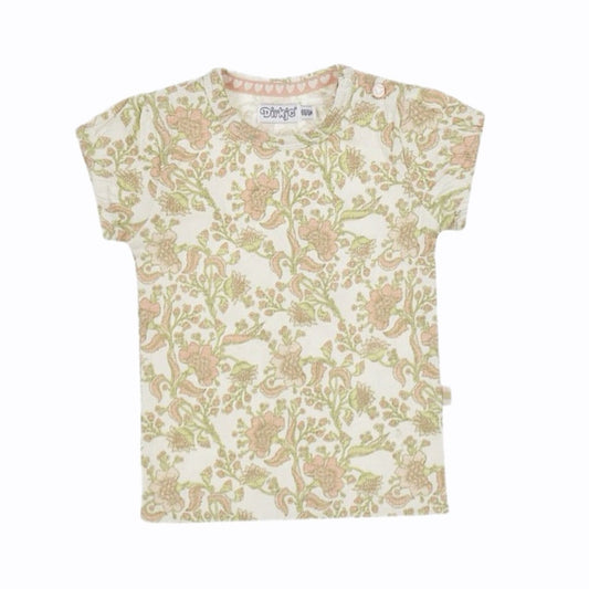 T-shirt 100% Cotone Dirkje Neonata Floreale