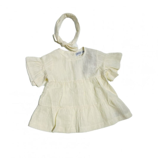 Vestitino Dirkje Neonata con fascia 100% cotone